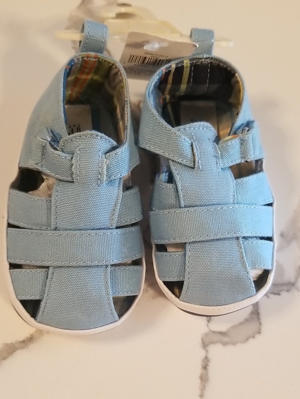 GAP Light Blue Baby Shoes Size 6-12m